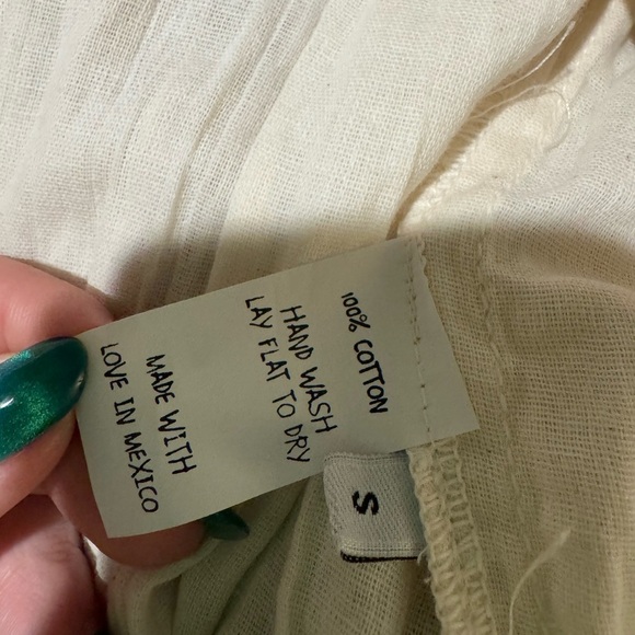 NEW Jens Pirates Booty Ollie Jumpsuit Gauze Cotton Off White Size Small Lace NWT - Picture 5 of 7